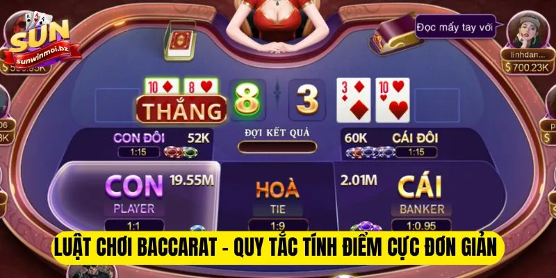 Luật chơi baccarat - quy tắc tính điểm cực đơn giản 