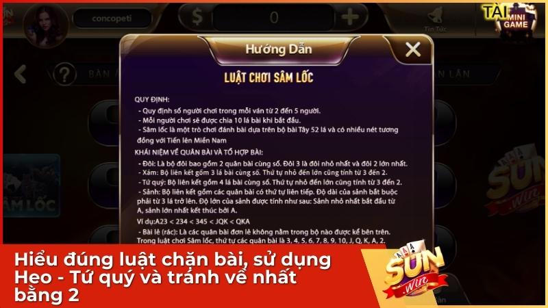 Hiểu đúng luật chặn bài, sử dụng Heo - Tứ quý và tránh về nhất bằng 2