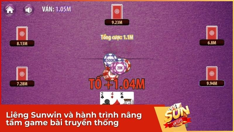 Game bài Liêng tại Sunwin mang đến trải nghiệm hiện đại của trò chơi bài Việt