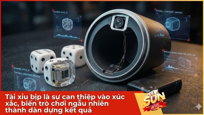 Tài xỉu bịp là sự can thiệp của công nghệ vào xúc xắc, biến trò chơi ngẫu nhiên thành kịch bản lừa đảo dàn dựng sẵn
